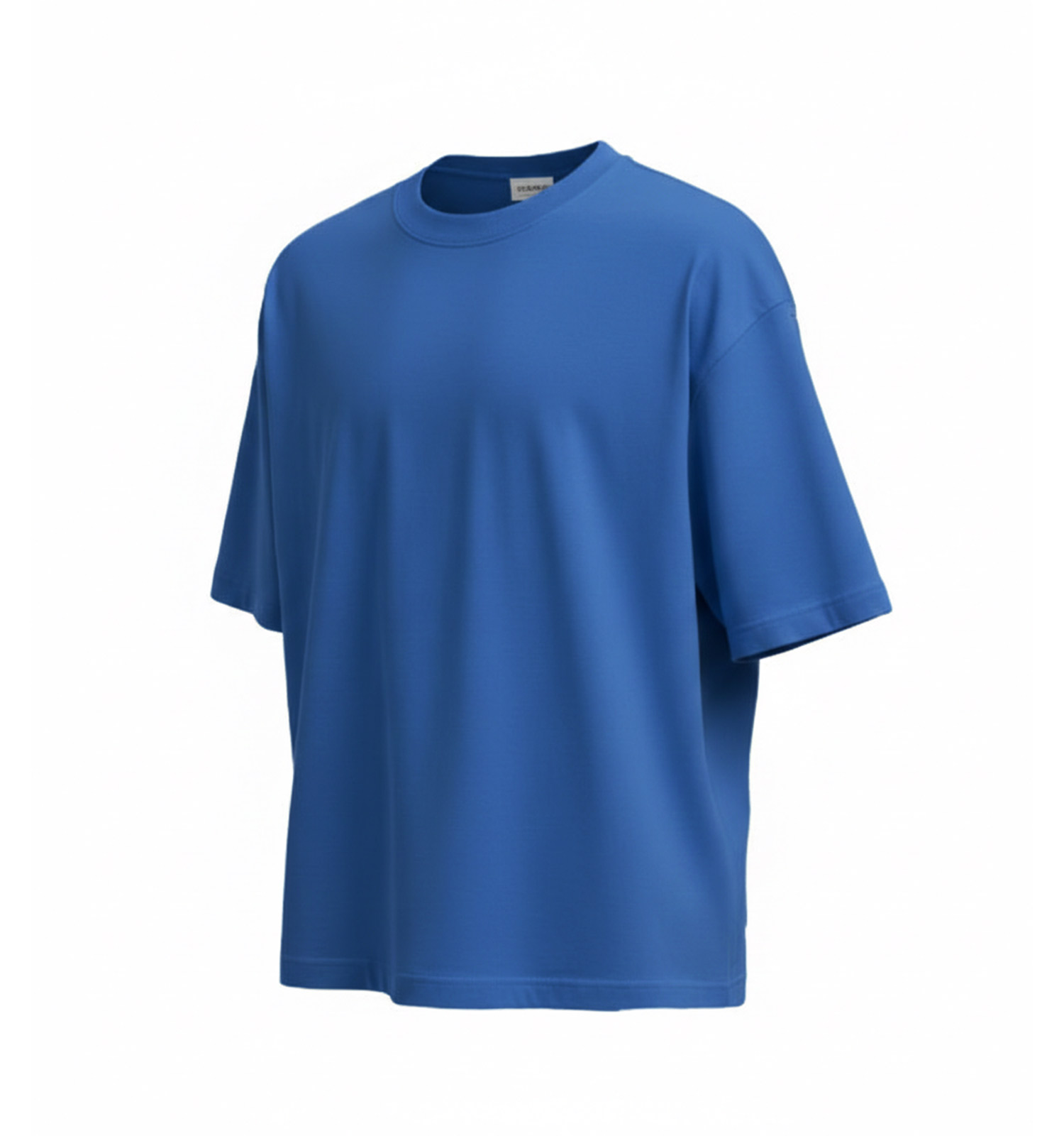 تیشرت یقه گرد مردانه باکسی نخ پنبه بیسیک مدل 49504