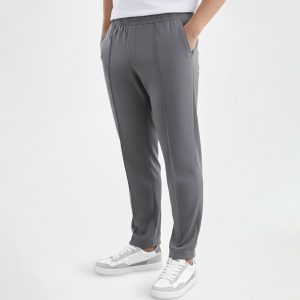 شلوار مام فیت مردانه طوسی مدل 49482