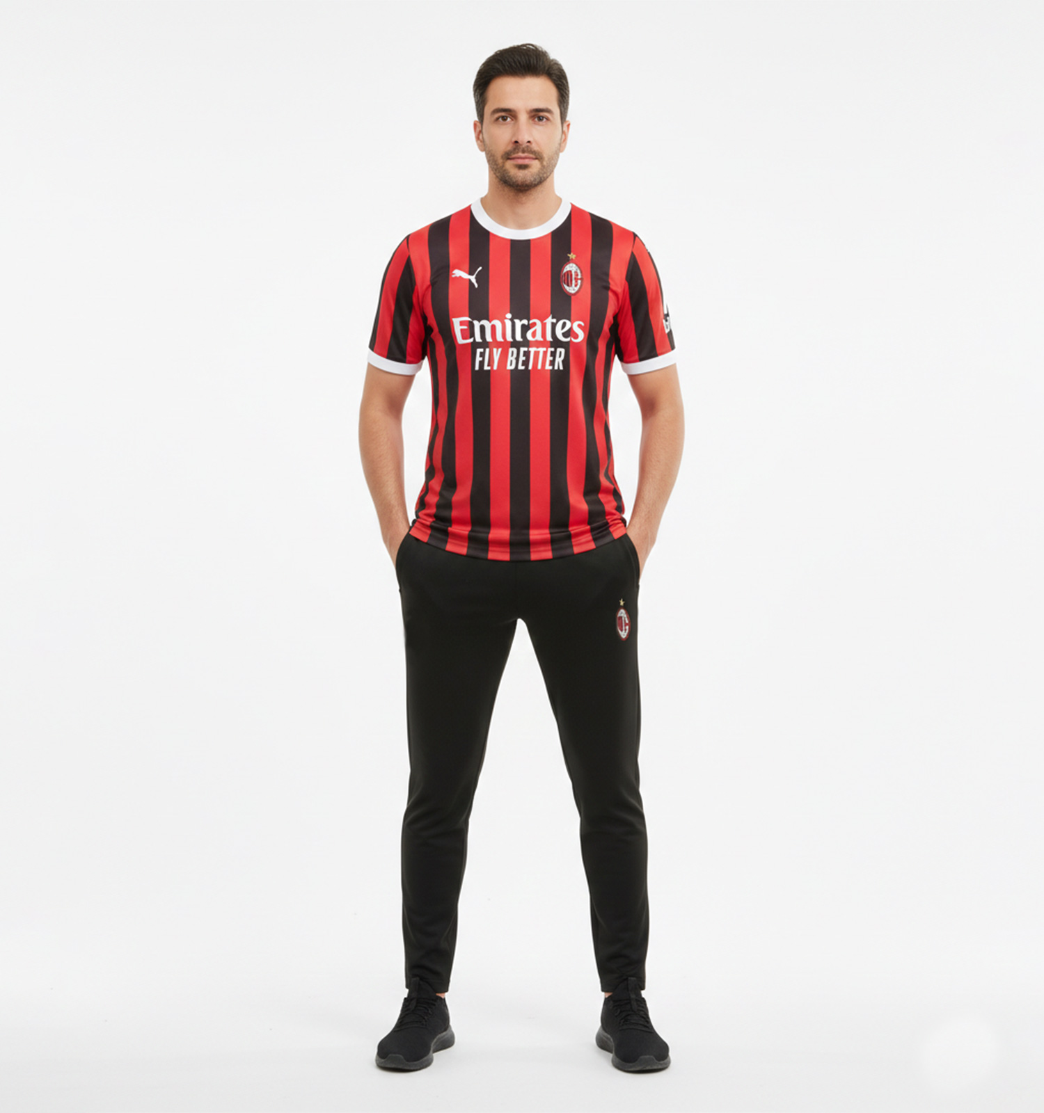 ست مردانه تیشرت شلوار Puma آث میلان مدل 49435