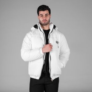 کاپشن اسپرت مموری مردانه بادی سفید مدل 49322