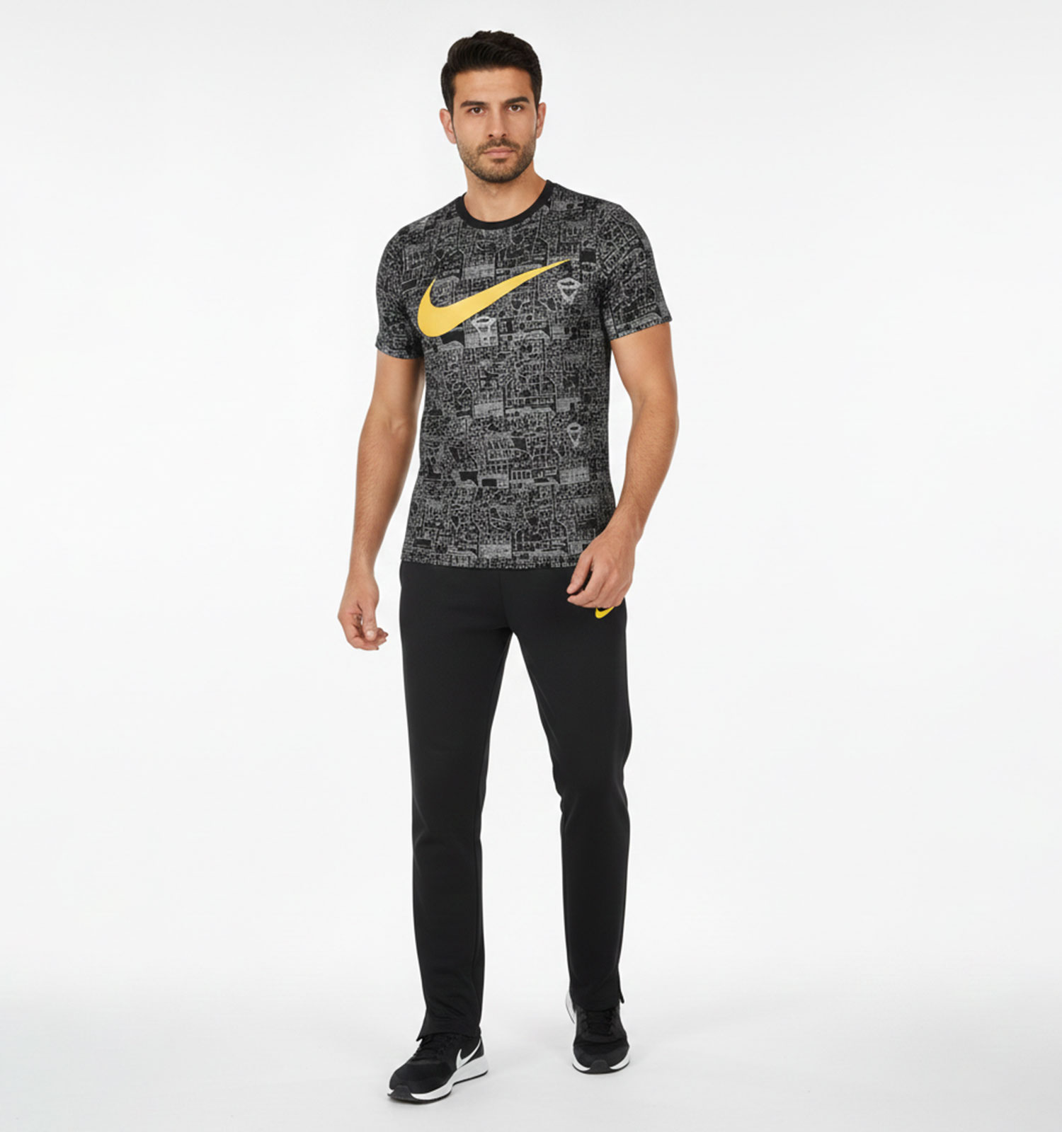 ست مردانه تیشرت شلوار Nike طرحدار مدل 49432