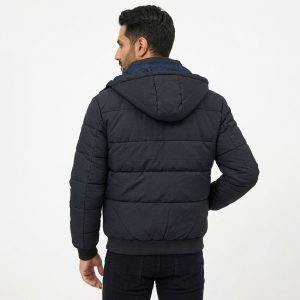 کاپشن مموری مردانه طوسی فری سایز Tommy مدل 49590