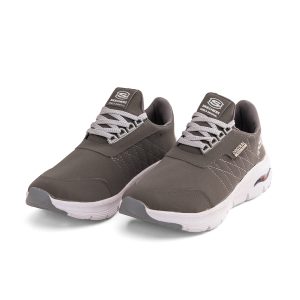 کفش روزمره مردانه Skechers چرم مصنوعی بنددار طوسی مدل 49475