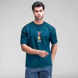 تیشرت یقه گرد مردانه ماکان طرحدار مدل 49542