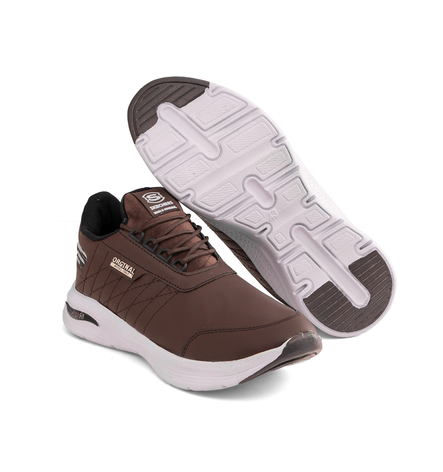کفش روزمره مردانه Skechers چرم مصنوعی بنددار مدل 49474