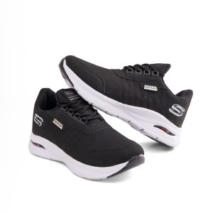 کفش روزمره مردانه Skechers چرم مصنوعی بنددار مدل 49477