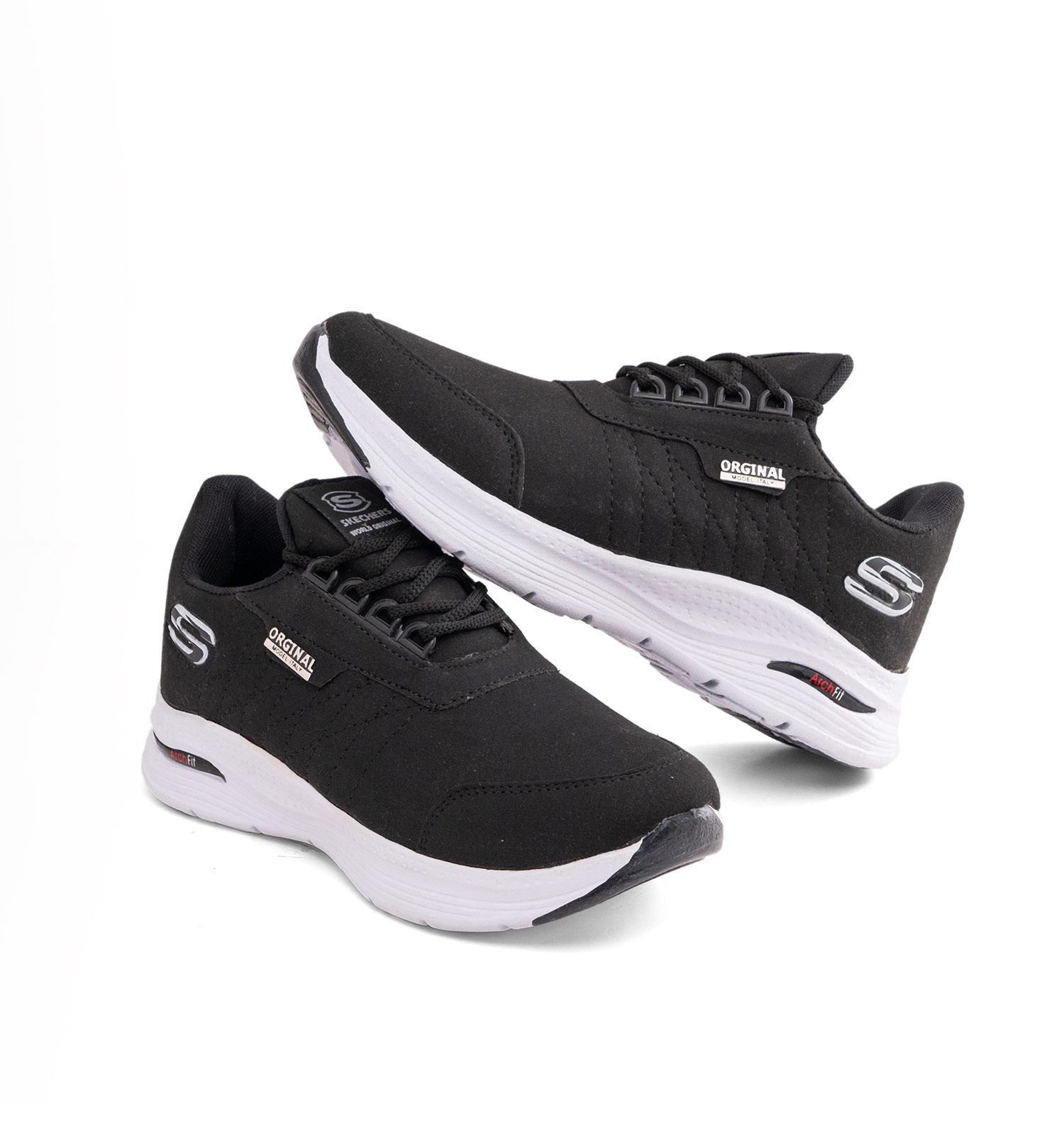 کفش روزمره مردانه Skechers چرم مصنوعی بنددار مدل 49477
