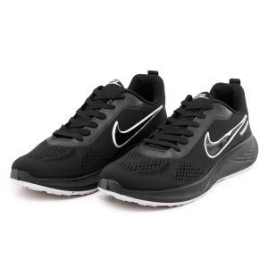 کفش اسپرت رانینگ Nike مردانه مشکی بندی مدل 49597