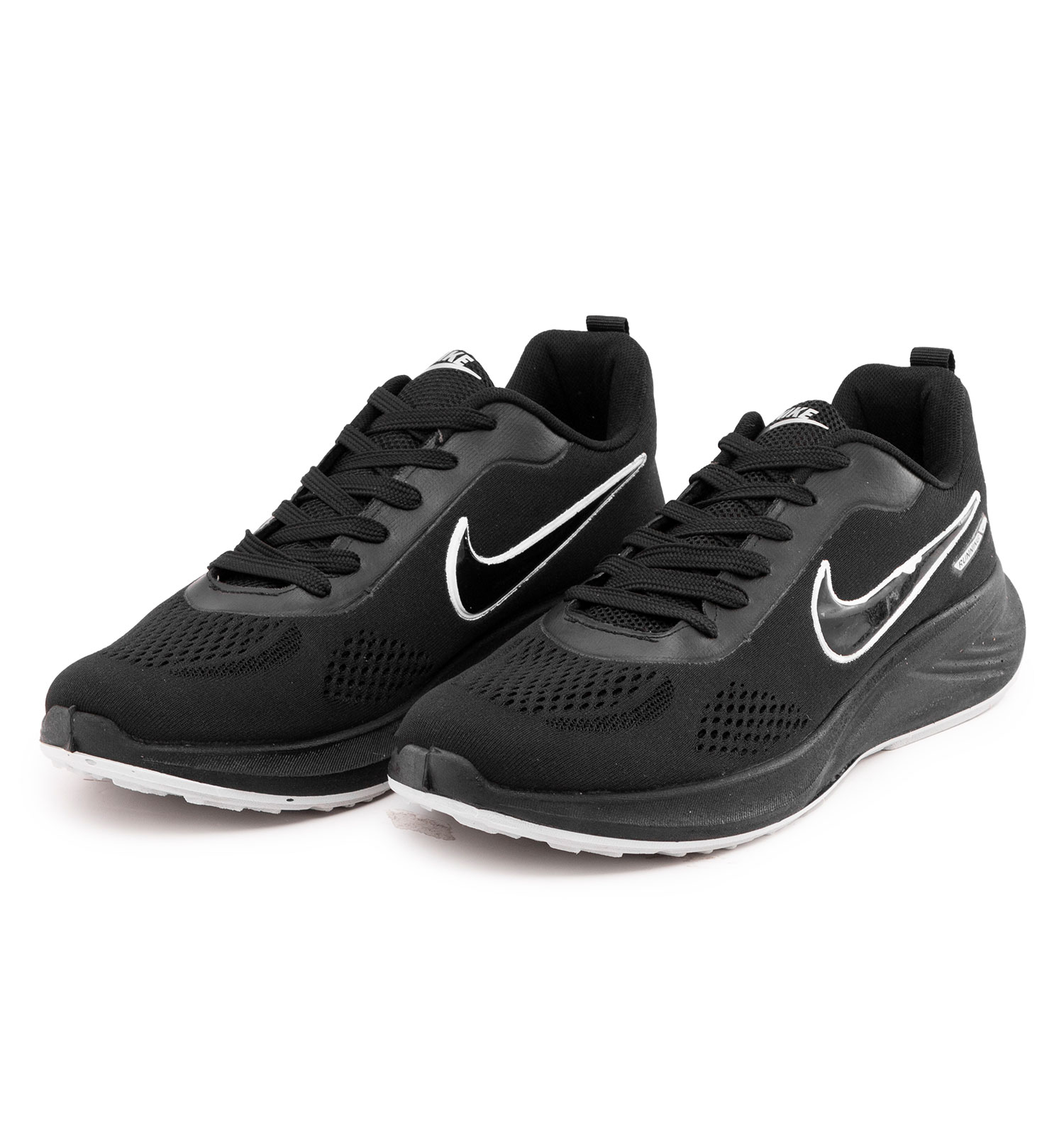 کفش اسپرت رانینگ Nike مردانه مشکی بندی مدل 49597