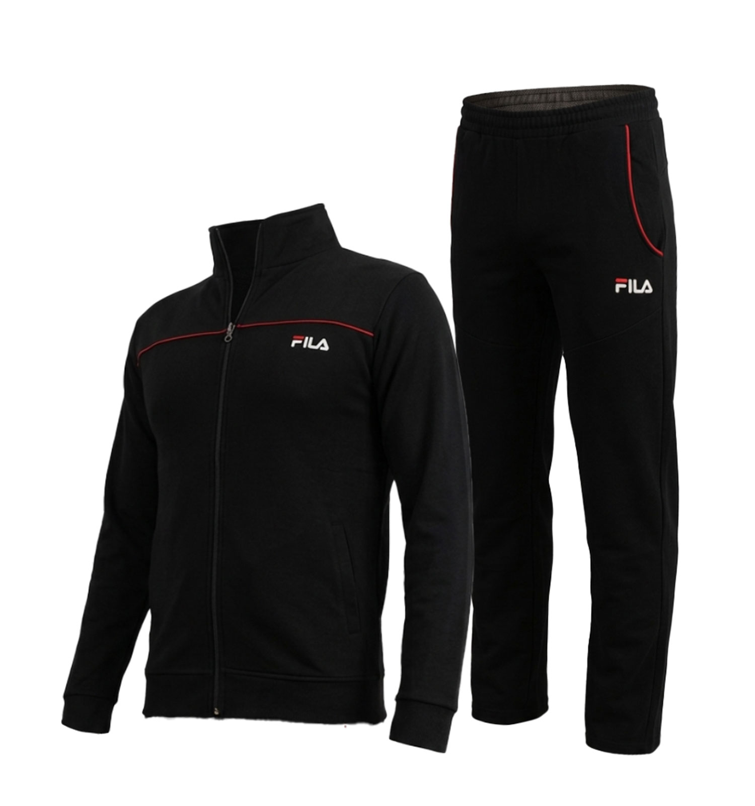 ست مردانه سویشرت شلوار Fila مشکی مدل 49612