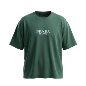 تیشرت Prada یقه گرد مردانه دورس پنبه طرحدار مدل 49671