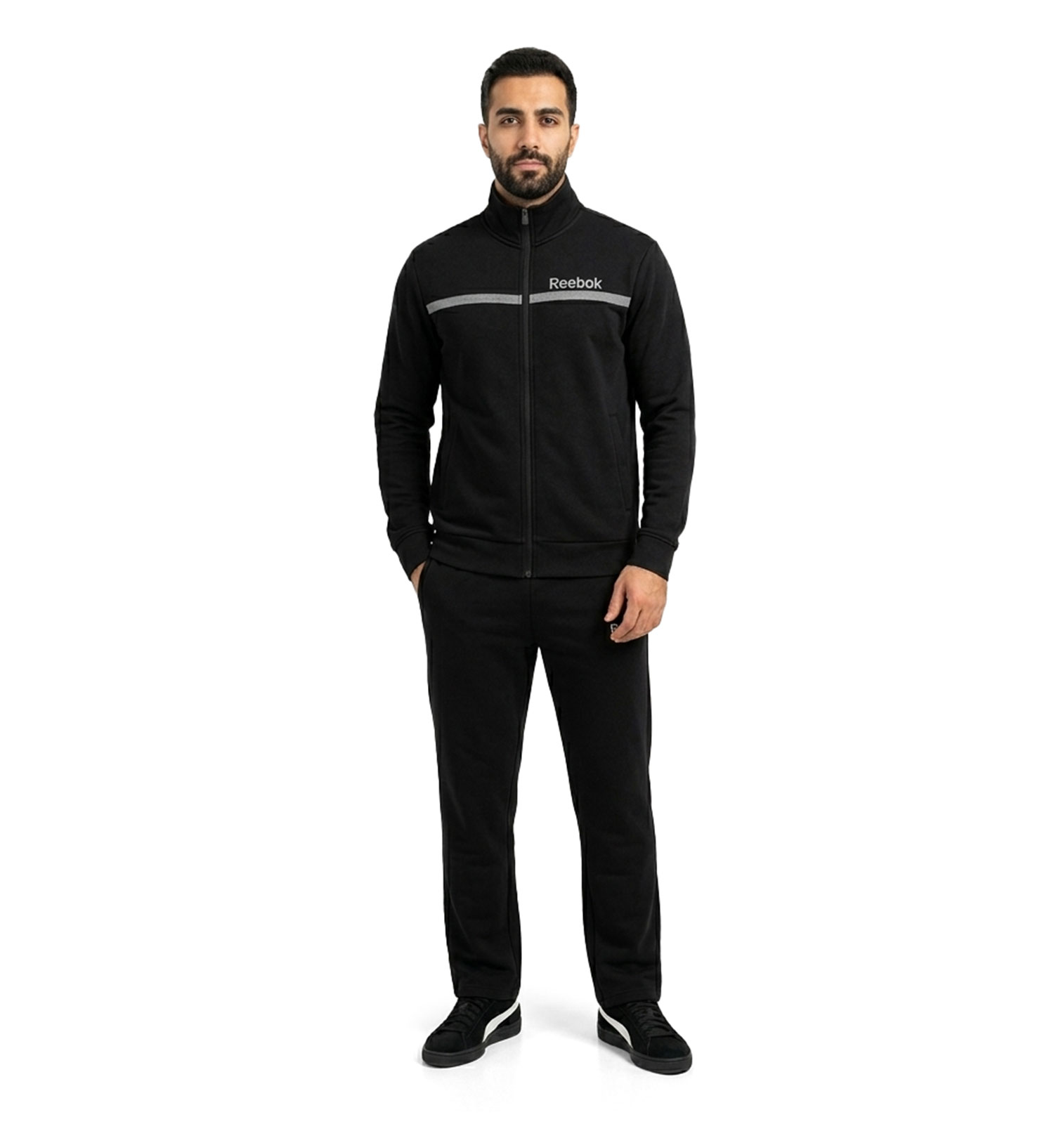 ست مردانه سویشرت شلوار Reebok مشکی مدل 49615
