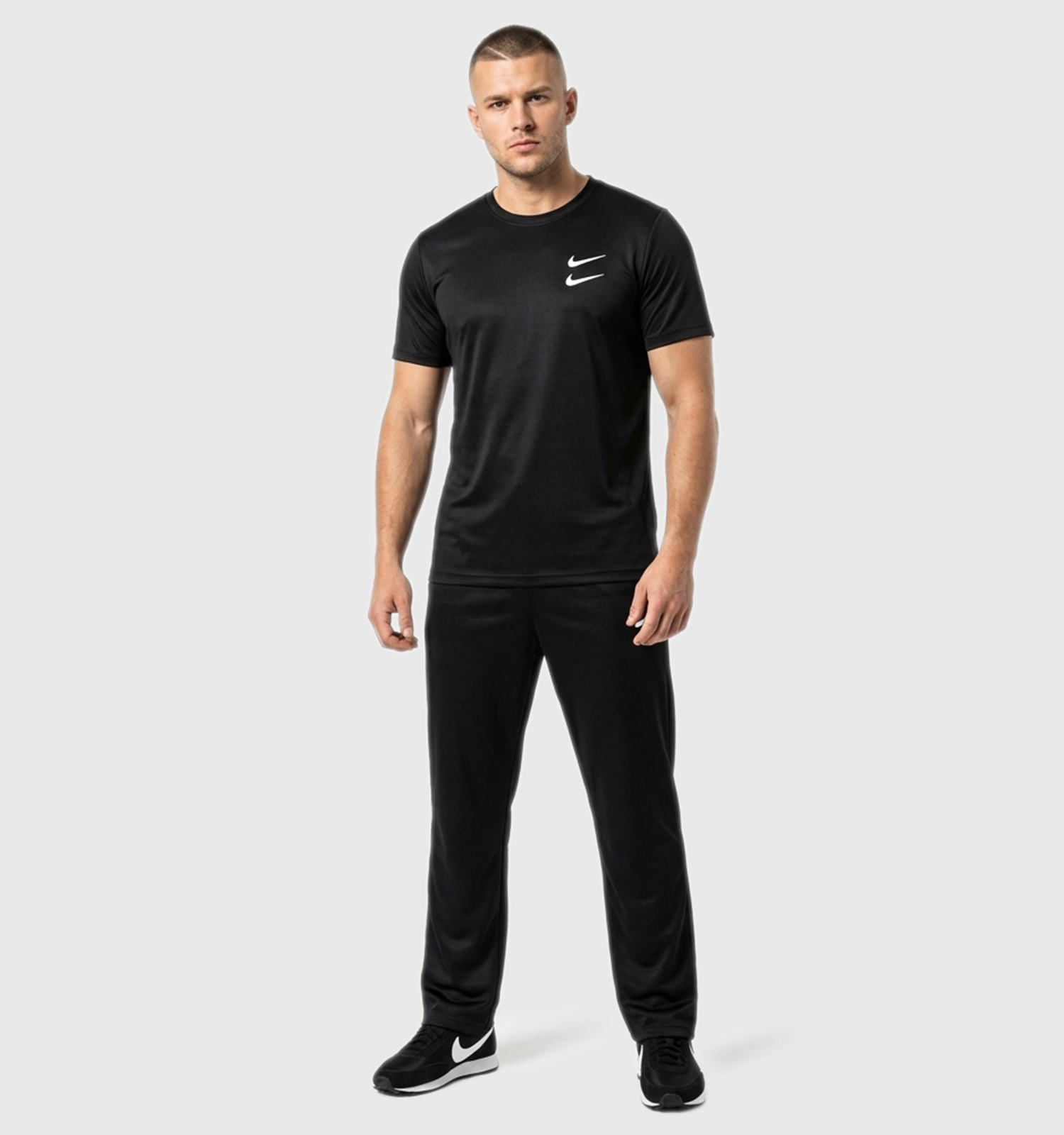 ست مردانه تیشرت شلوار Nike مشکی مدل 49616