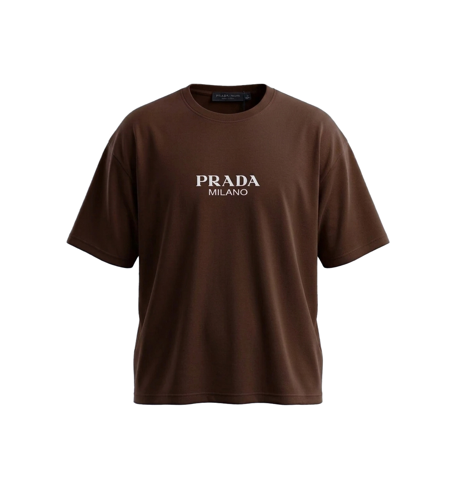 تیشرت Prada یقه گرد مردانه دورس پنبه طرحدار مدل 49669