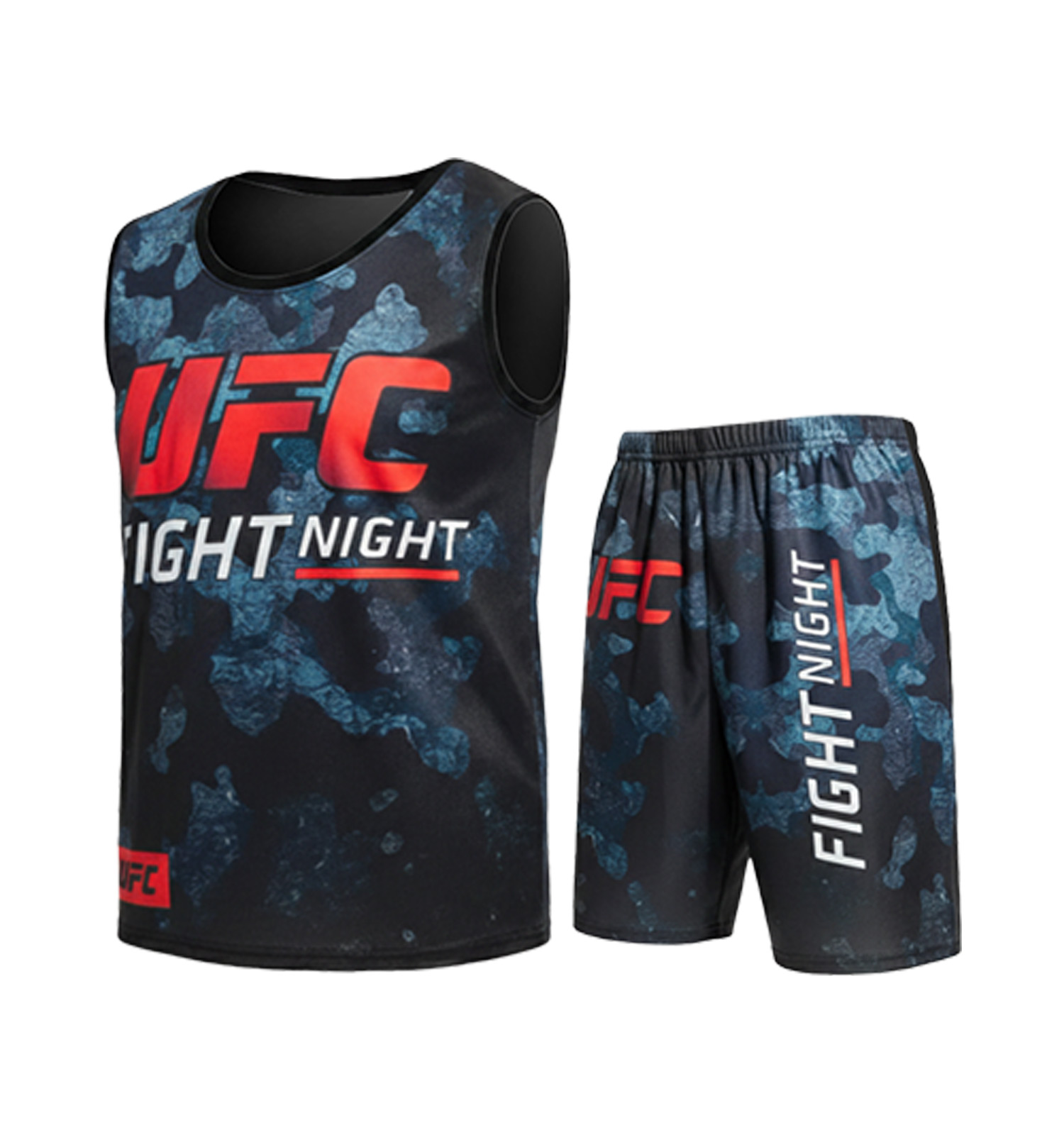 ست رکابی شلوارک مردانه Ufc یقه گرد مدل 49511