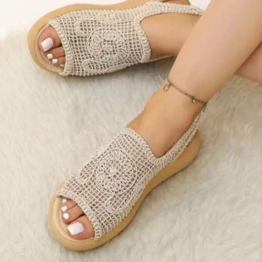 صندل زنانه Noora_Cream مدل 3924