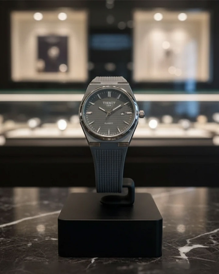 ساعت مردانه مدل Tissot Quartz طوسی کد 6505