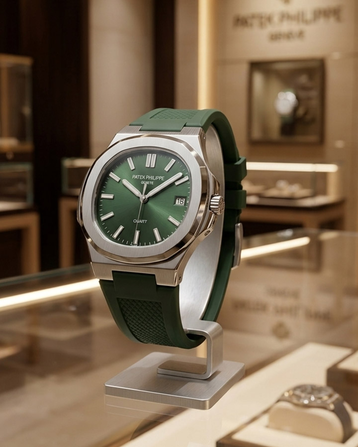 ساعت مردانه PATEK PHILIPPE سبز کد 6506