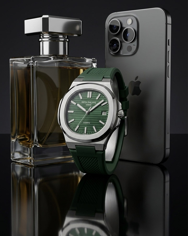 ساعت مردانه PATEK PHILIPPE سبز کد 6506