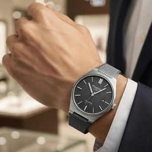 ساعت مردانه مدل Tissot Quartz طوسی کد 6505