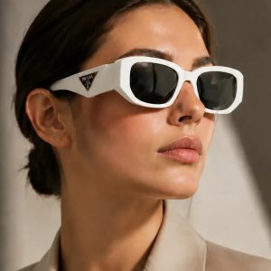 عینک اسپرت مدل PRADA فریم سفید کد 6523