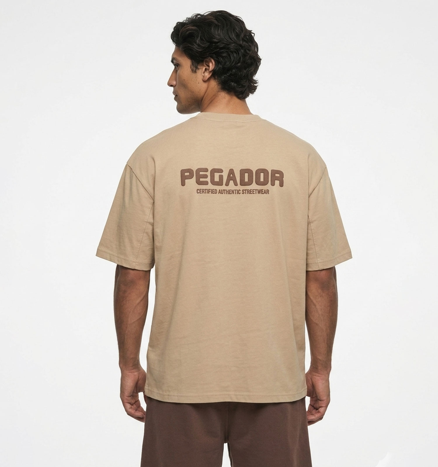 تیشرت Pegador یقه گرد مردانه باکسی دورس پنبه طرحدار مدل 50121