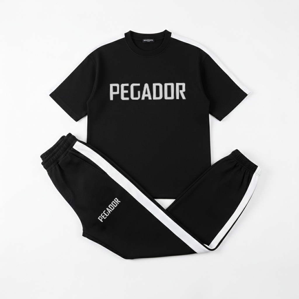 ست تیشرت شلوار مردانه بنگال کش مدل Pegador مشکی