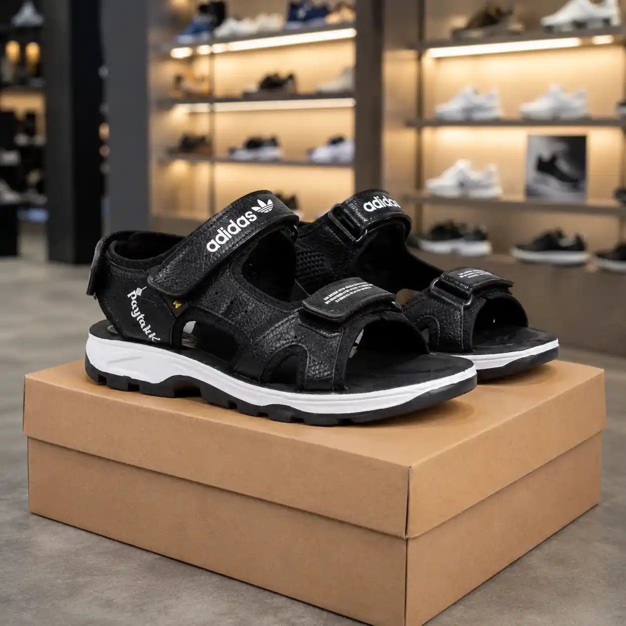 کفش صندل مردانه مدل Adidas مشکی