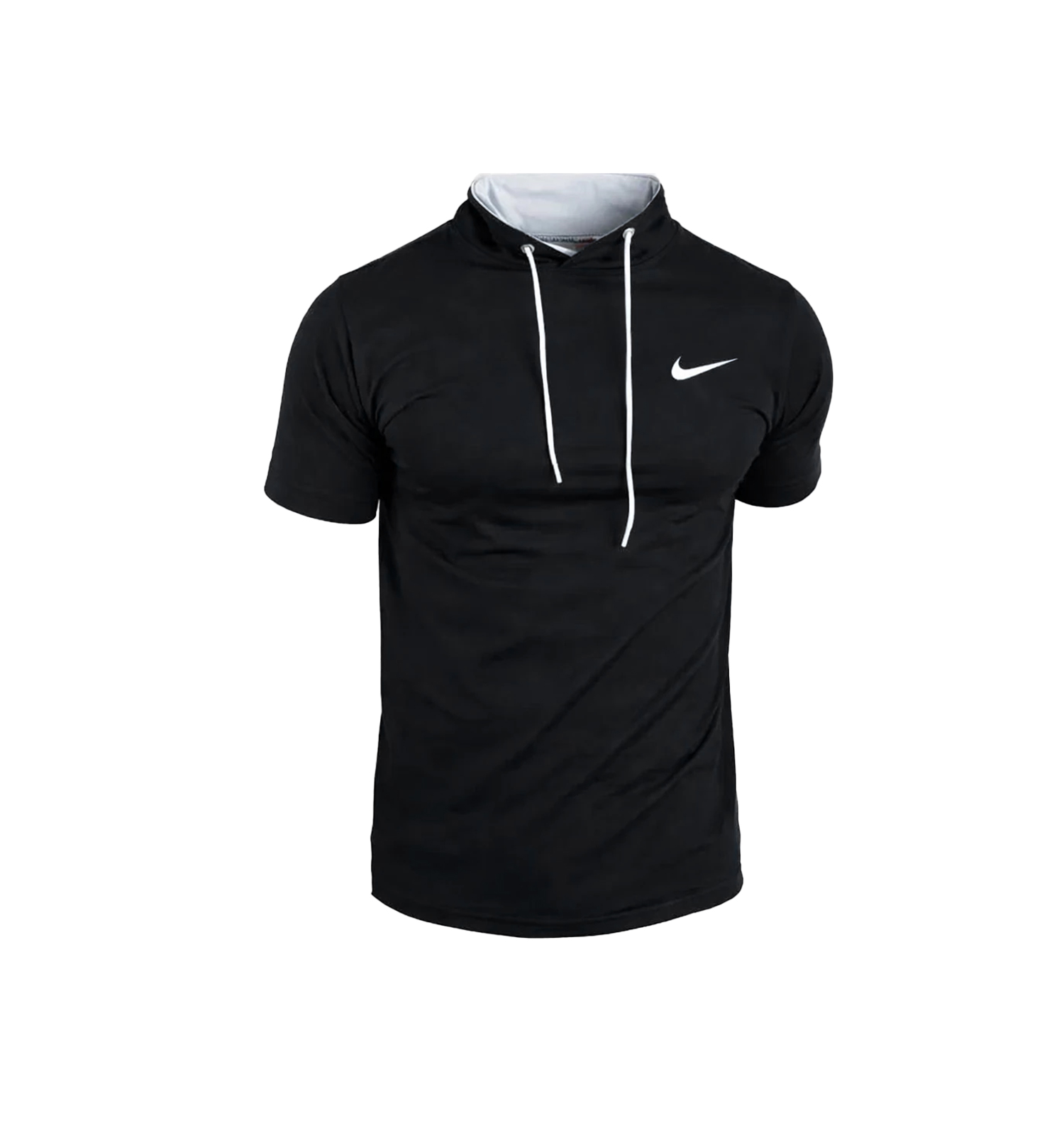 تیشرت Nike یقه گرد مردانه مشکی نخ پنبه ساده مدل 49663