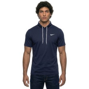 تیشرت Nike یقه گرد مردانه سرمه ای نخ پنبه ساده مدل 49719