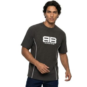 تیشرت Balenciaga یقه گرد مردانه طرحدار مدل 49753