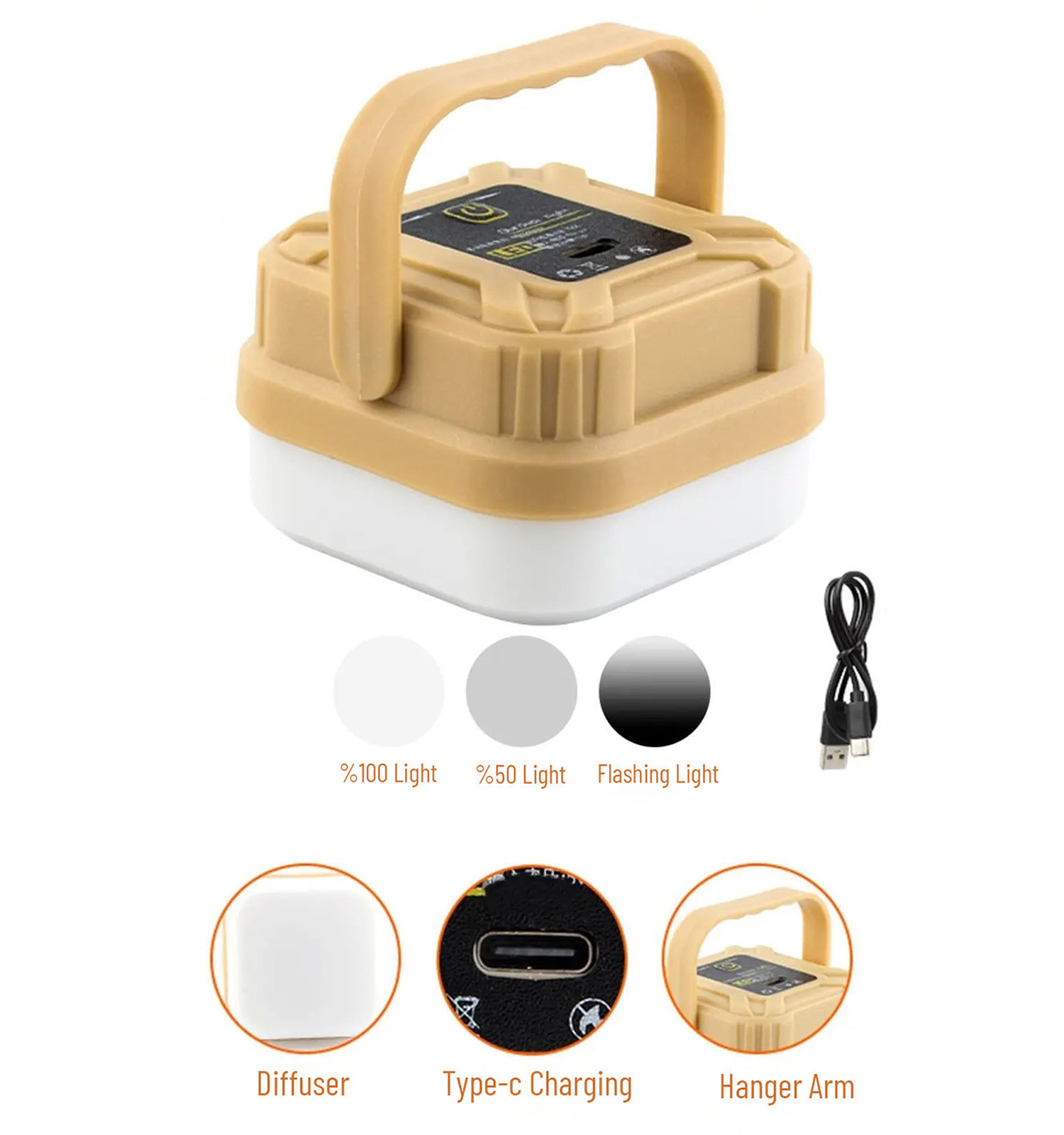 چراغ LED شارژی مدل 49928