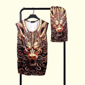 ست رکابی شلوارک Dragon_Gold مدل 3967