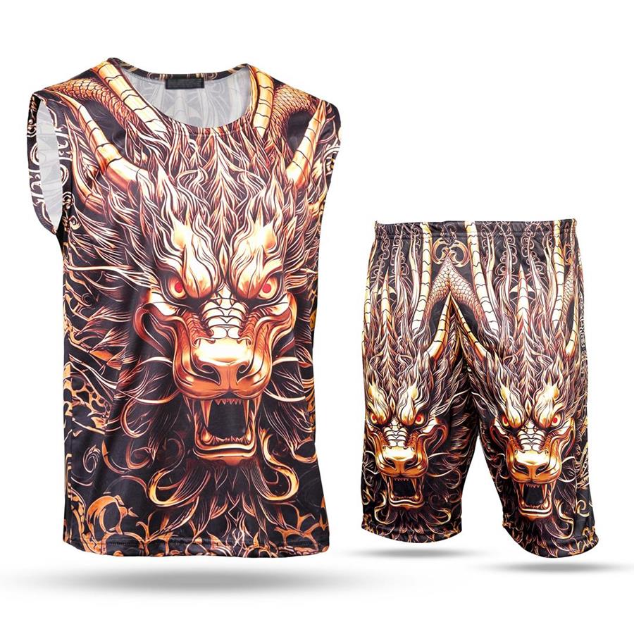 ست رکابی شلوارک Dragon_Gold مدل 3967