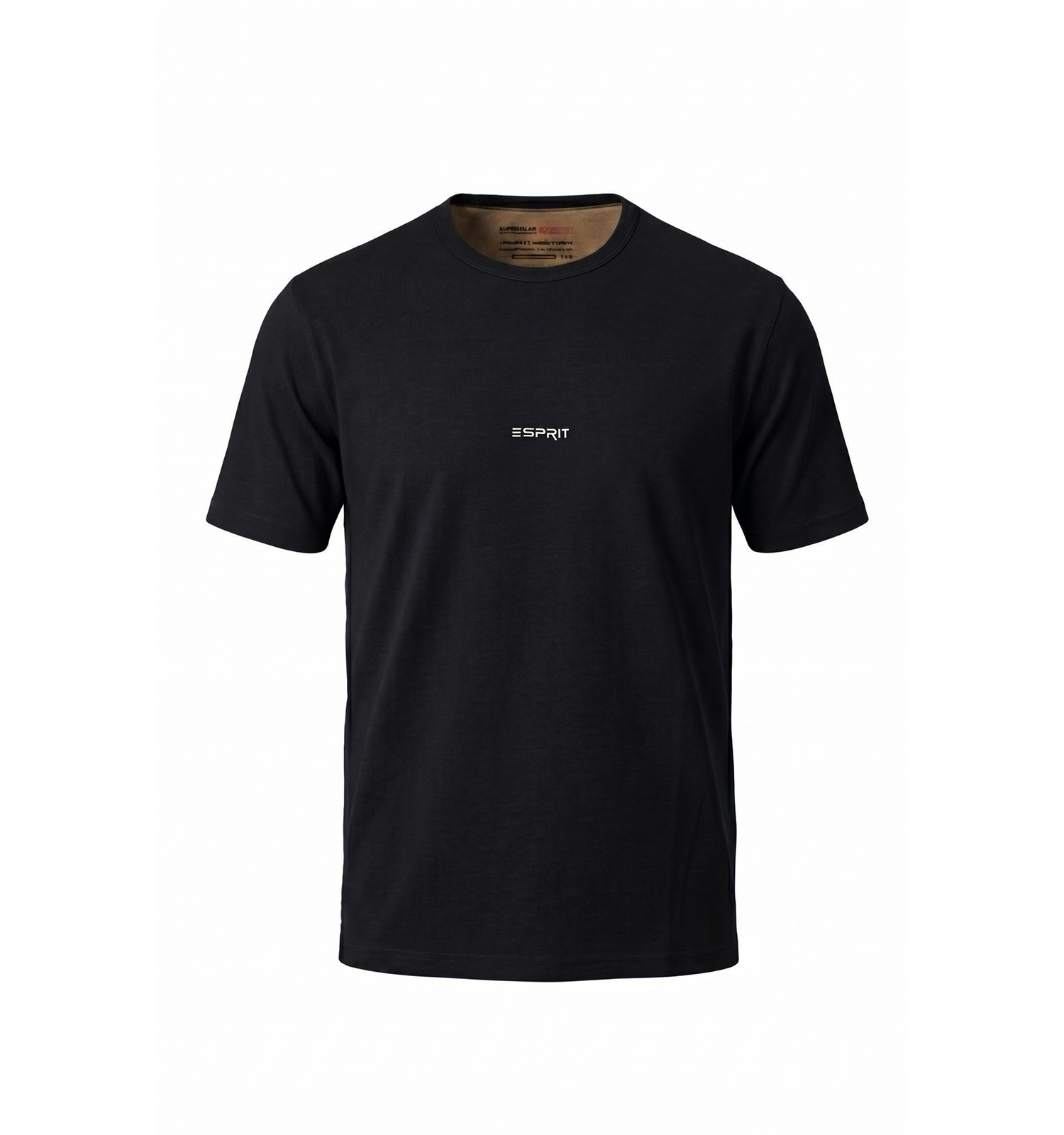 تیشرت Esprit یقه گرد مردانه نرمال نخ پنبه مشکی مدل 50443
