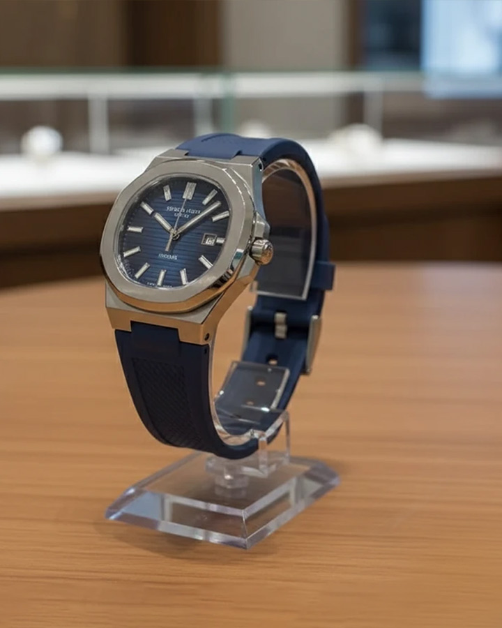 ساعت مردانه PATEK PHILIPPE سورمه ای کد 6507