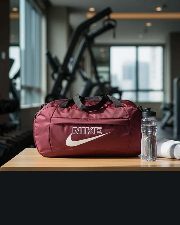 ساک ورزشی مدل NIKE زرشکی کد 6515