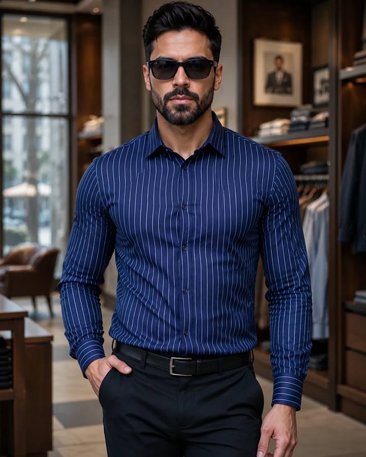 پیراهن مردانه مدل FASHION کد 6525