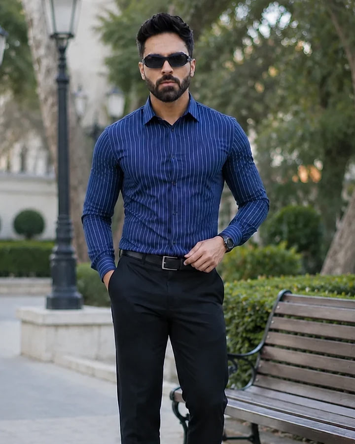 پیراهن مردانه مدل FASHION کد 6525