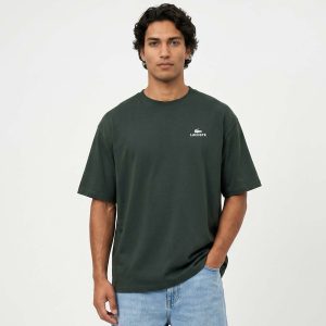 تیشرت Lacoste یقه گرد مردانه باکسی مدل 50431