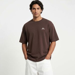 تیشرت Lacoste یقه گرد مردانه باکسی مدل 50433