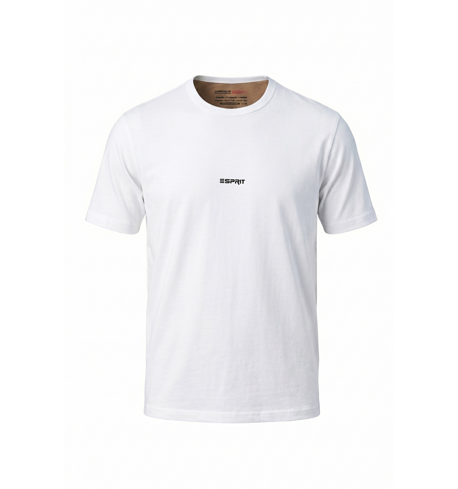 تیشرت Esprit یقه گرد مردانه نرمال نخ پنبه سفید مدل 50445