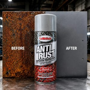 اسپری ضد زنگ مدل ANTI RUST حجم 450 میلی لیتر طوسی