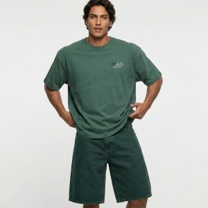 تیشرت Polo یقه گرد مردانه نخ پنبه طرحدار مدل 50142