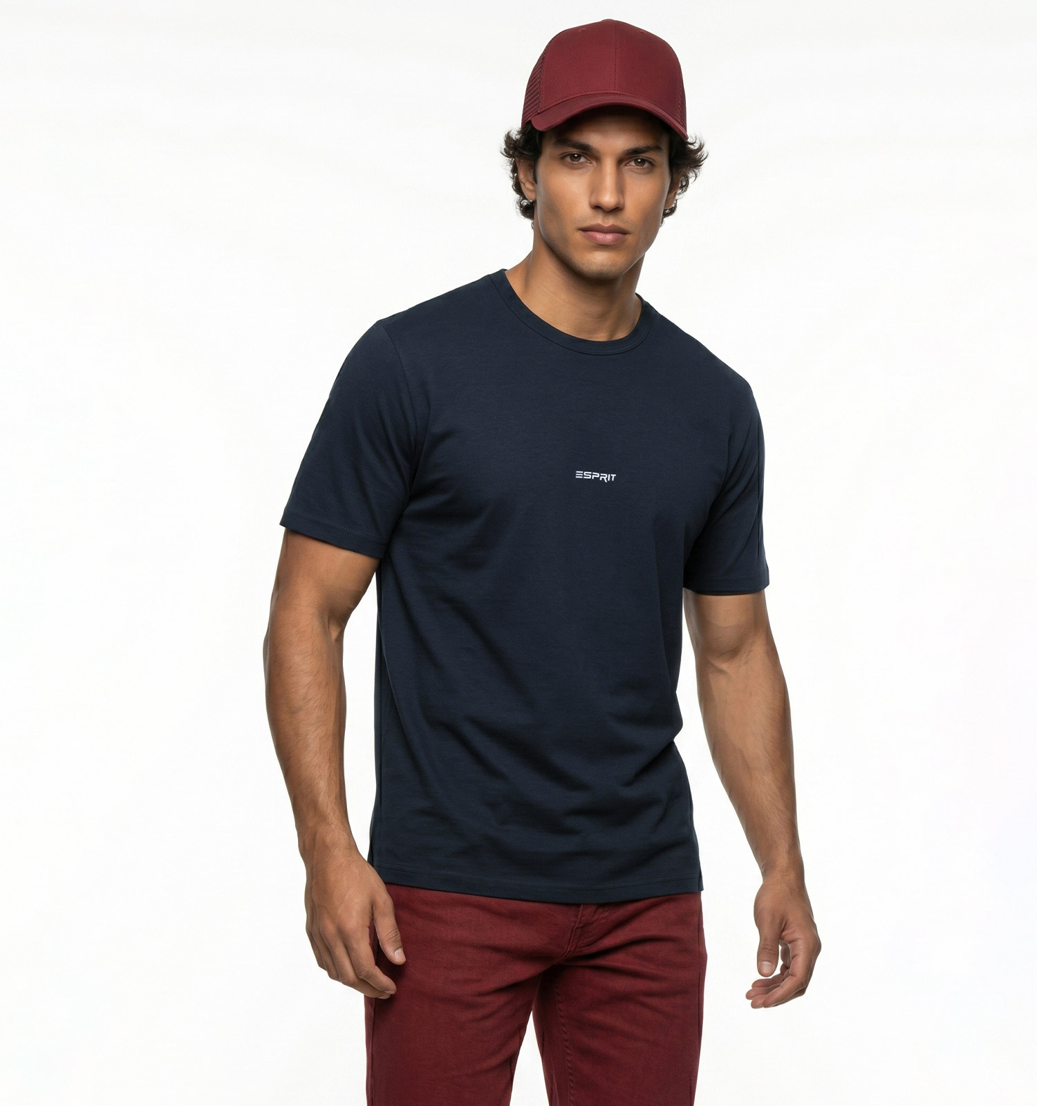 تیشرت Esprit یقه گرد مردانه نرمال نخ پنبه مدل 50444