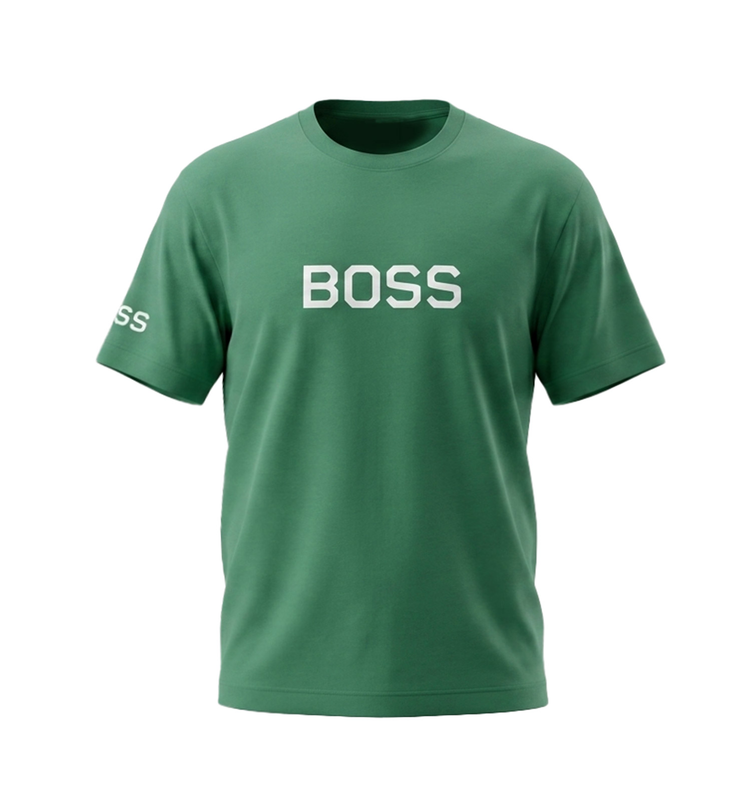 تیشرت Boss یقه گرد مردانه نخ پنبه طرحدار مدل 50198