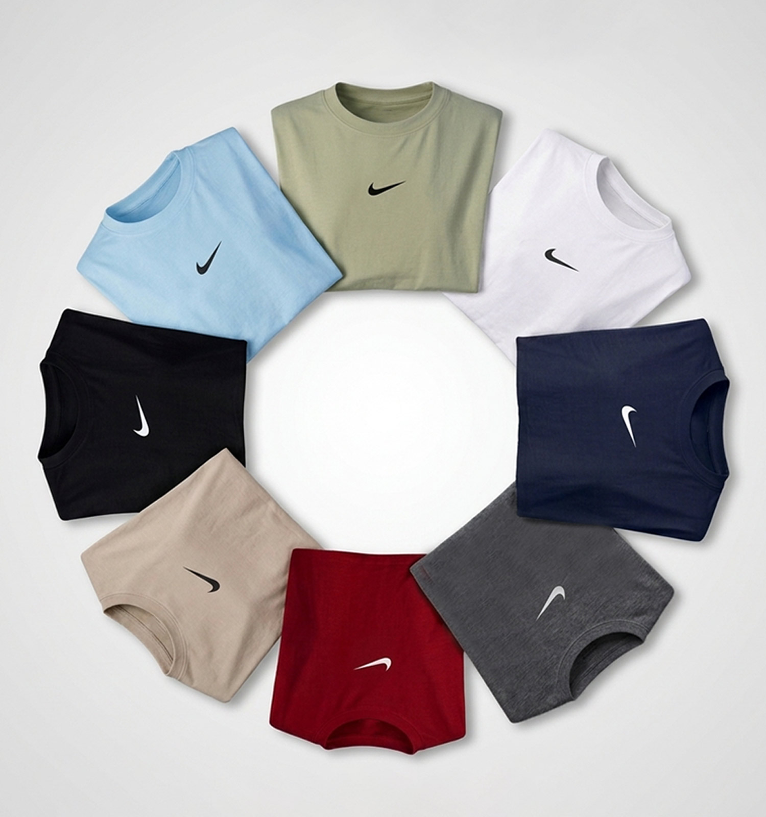 تیشرت Nike یقه گرد زنانه باکسی نخ پنبه طرحدار مدل 50405