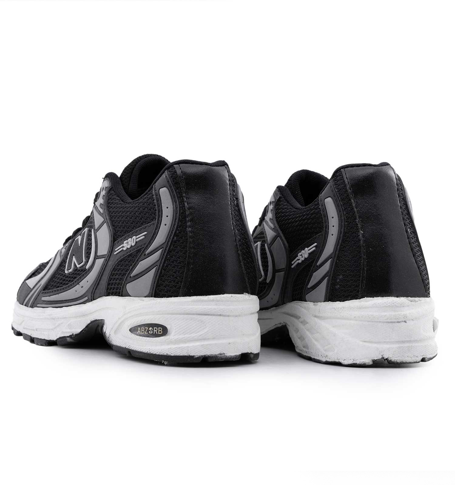 کفش مردانه اسپرت چرم مصنوعی مشکی New Balance مدل 50717