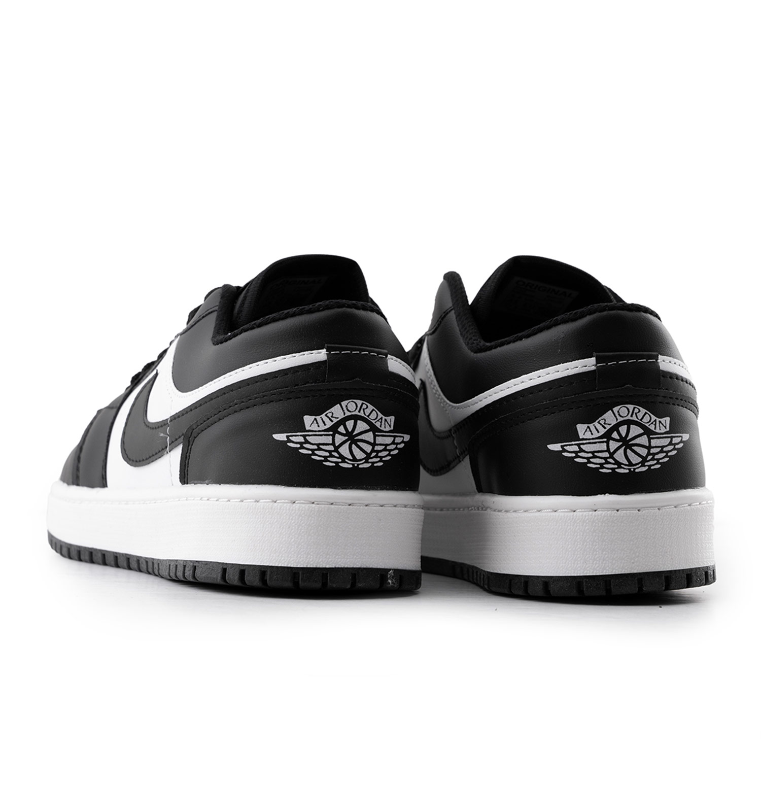 کفش مردانه روزمره چرم مصنوعی مشکی سفید Nike مدل 50685