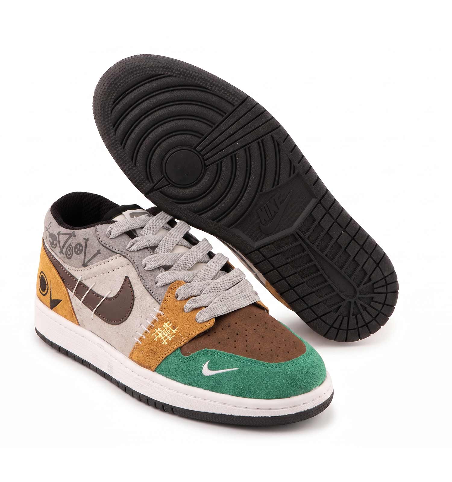کفش مردانه روزمره سوییت خاکستری سبز Nike مدل 50729